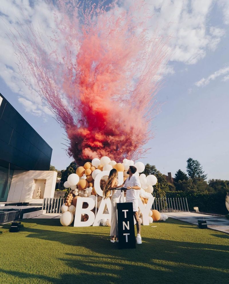 Explosión rosa en celebración
